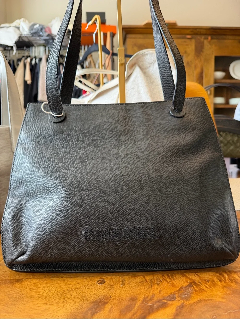 CHANEL structured black